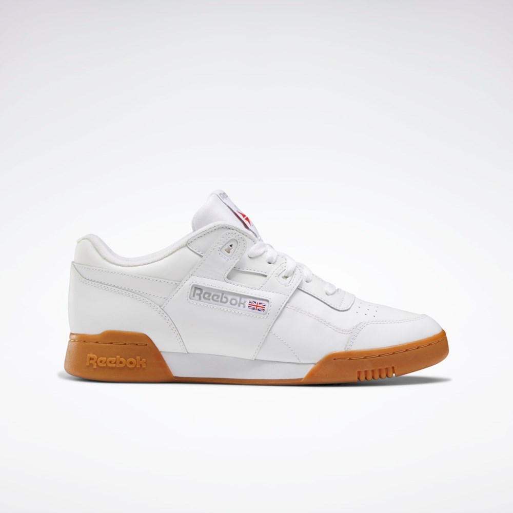 Reebok Workout Plus Shoes White / Carbon / Classic Red / Reebok Royal | CN2126