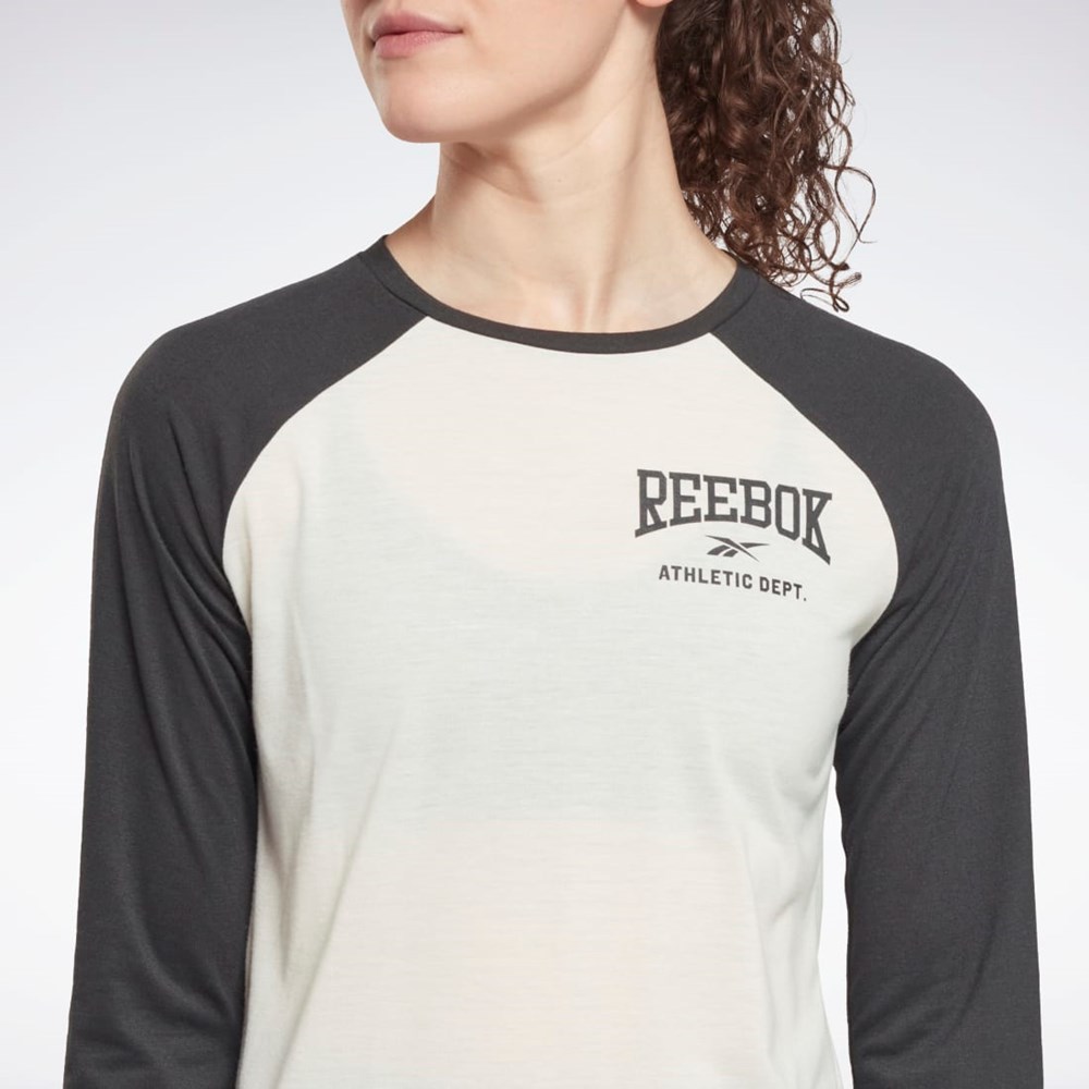 Reebok Workout Ready Baseball T-Shirt Classic White | HG3839