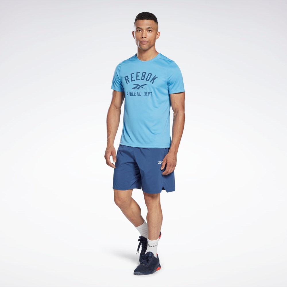 Reebok Workout Ready Graphic T-Shirt Essential Blue | HA9013