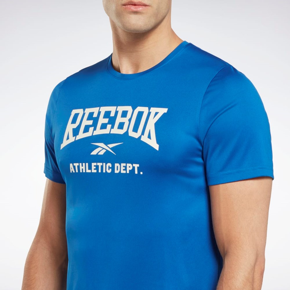 Reebok Workout Ready Graphic T-Shirt Vector Blue | HN1828