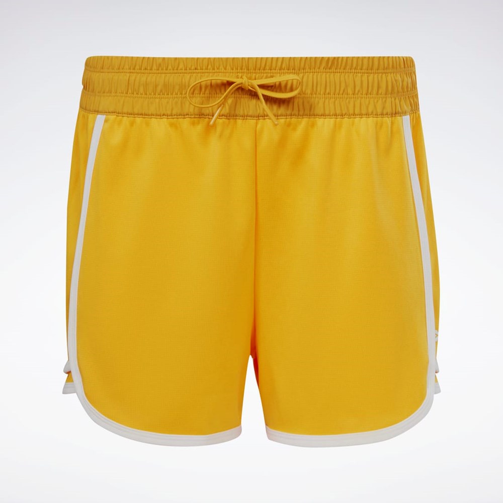 Reebok Workout Ready High-Rise Shorts Bright Ochre | HK4832