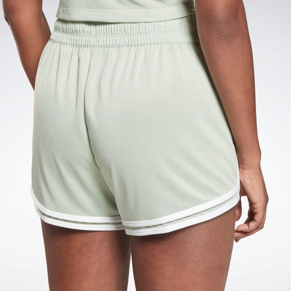 Reebok Workout Ready High-Rise Shorts Light Sage | HD7661