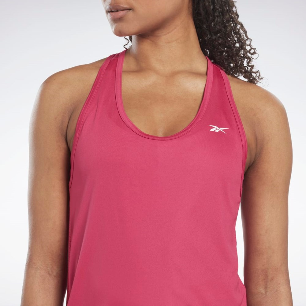 Reebok Workout Ready Mesh Back Tank Top Semi Proud Pink | HI6890