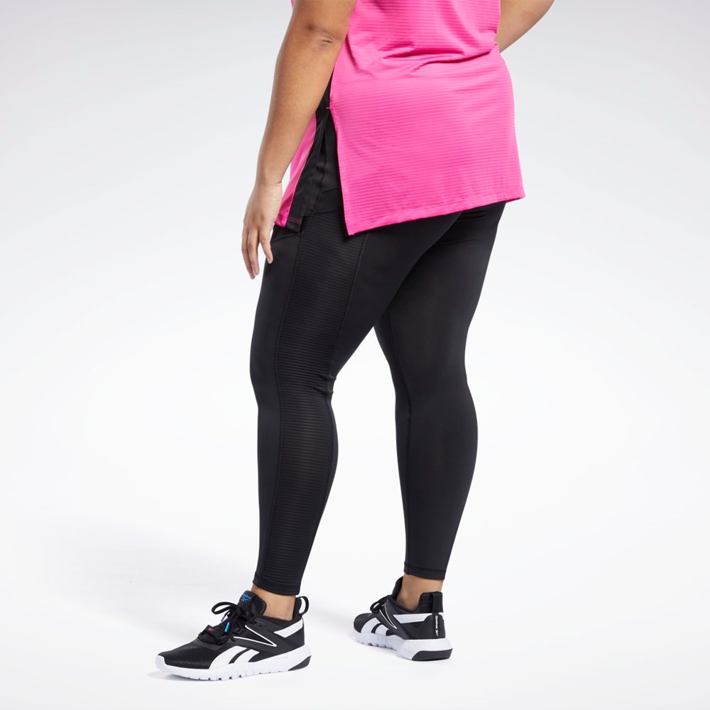 Reebok Workout Ready Mesh Leggings Black | FU2348