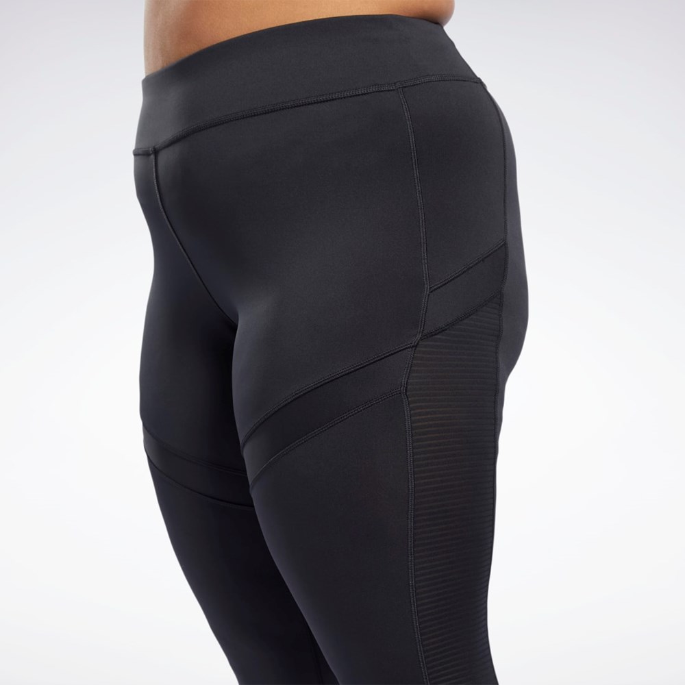 Reebok Workout Ready Mesh Leggings Black | FU2348