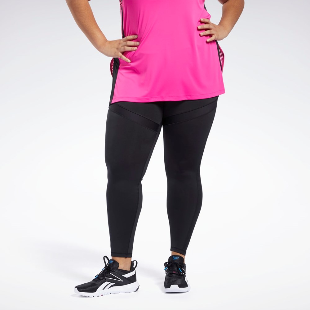 Reebok Workout Ready Mesh Leggings Black | FU2348