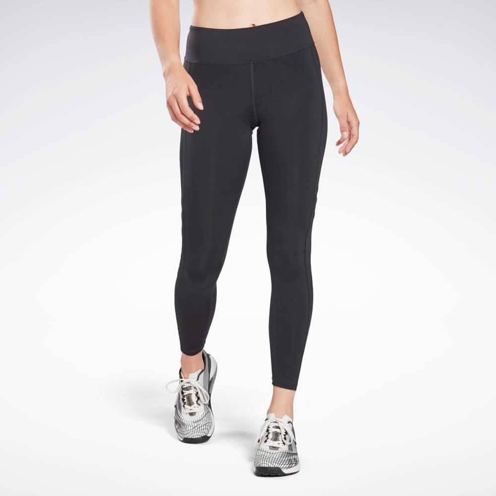 Reebok Workout Ready Mesh Leggings Night Black | HA1040