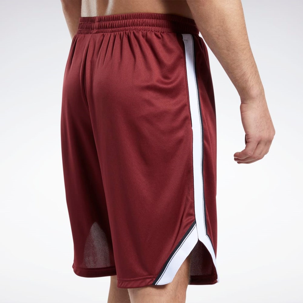 Reebok Workout Ready Mesh Shorts Classic Burgundy | HL1981