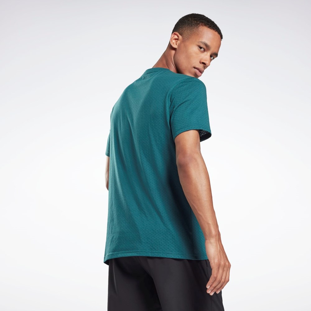 Reebok Workout Ready Mesh T-Shirt Midnight Pine | H59333