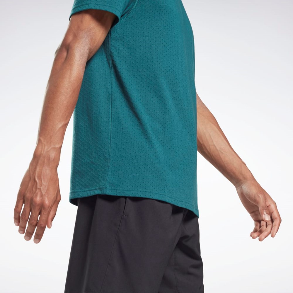 Reebok Workout Ready Mesh T-Shirt Midnight Pine | H59333