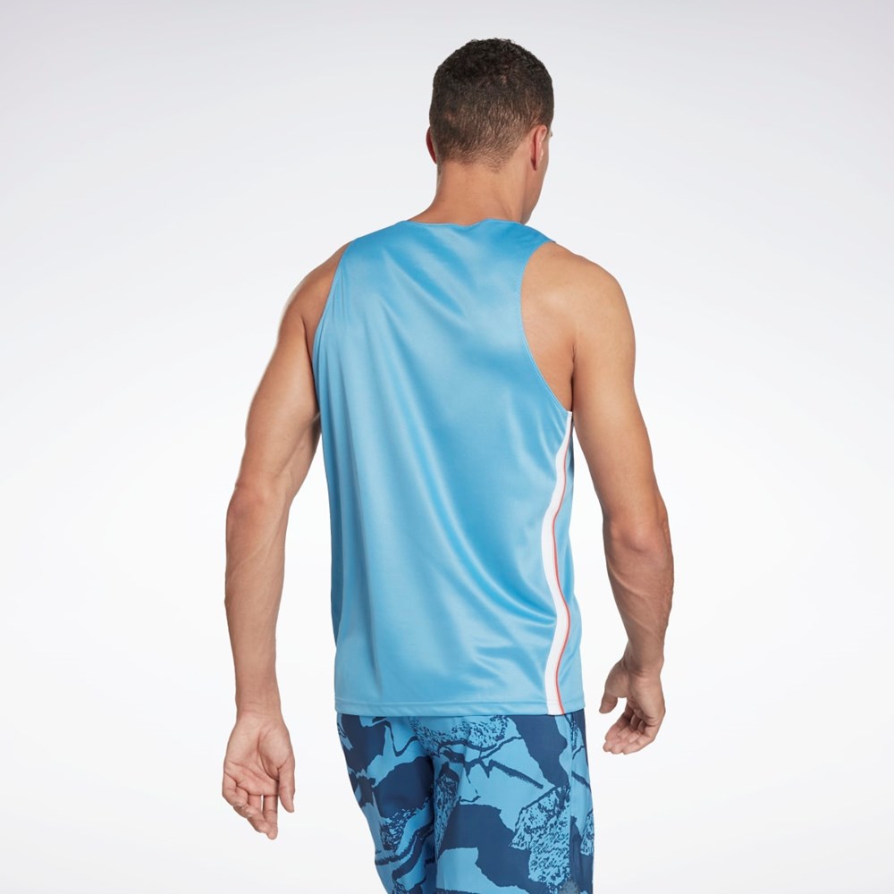 Reebok Workout Ready Mesh Tank Top Essential Blue | HA9018