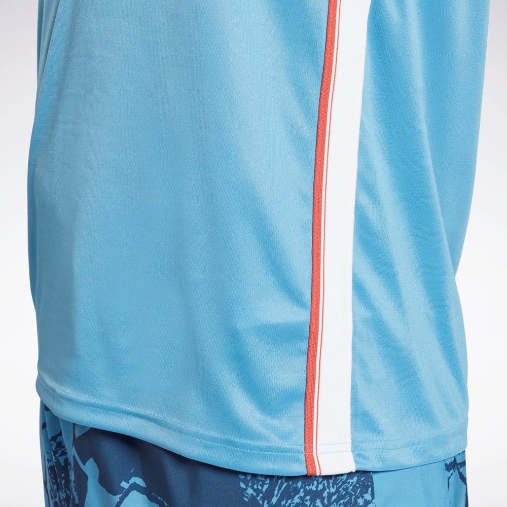 Reebok Workout Ready Mesh Tank Top Essential Blue | HA9018