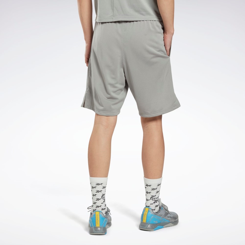 Reebok Workout Ready Mélange Shorts Pure Grey 3 | HI0685