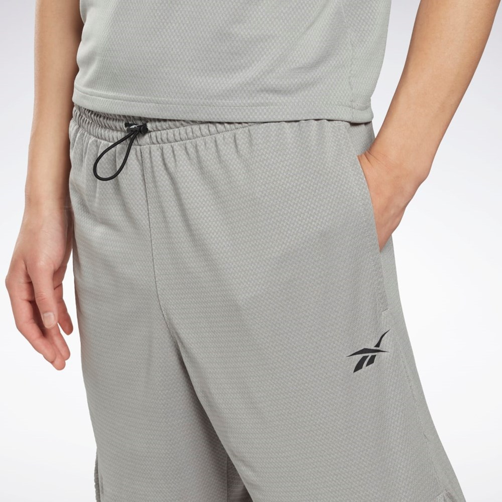 Reebok Workout Ready Mélange Shorts Pure Grey 3 | HI0685