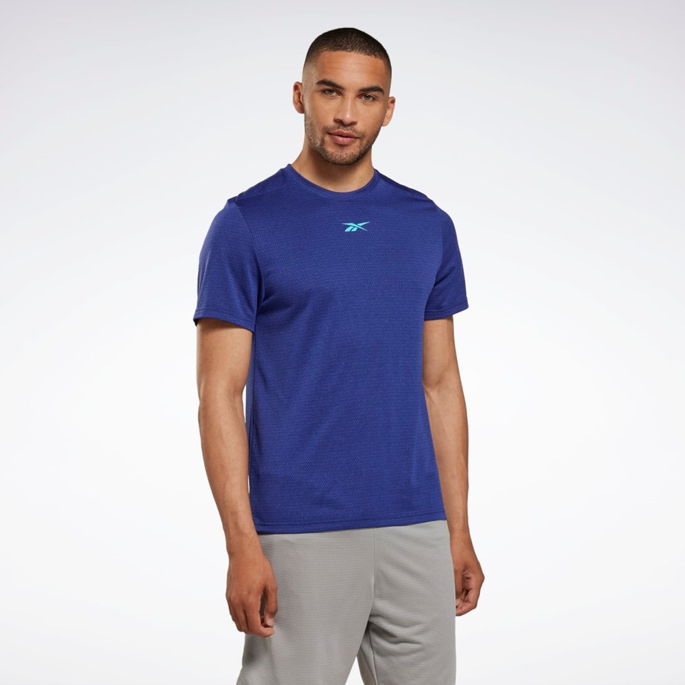 Reebok Workout Ready Mélange T-Shirt Bold Purple | HI0681