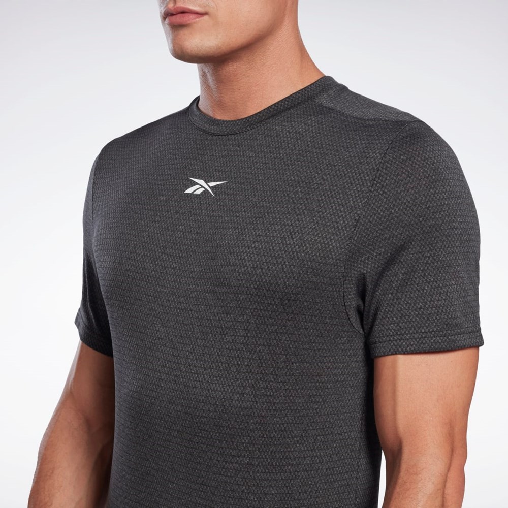 Reebok Workout Ready Mélange T-Shirt Night Black | H46641