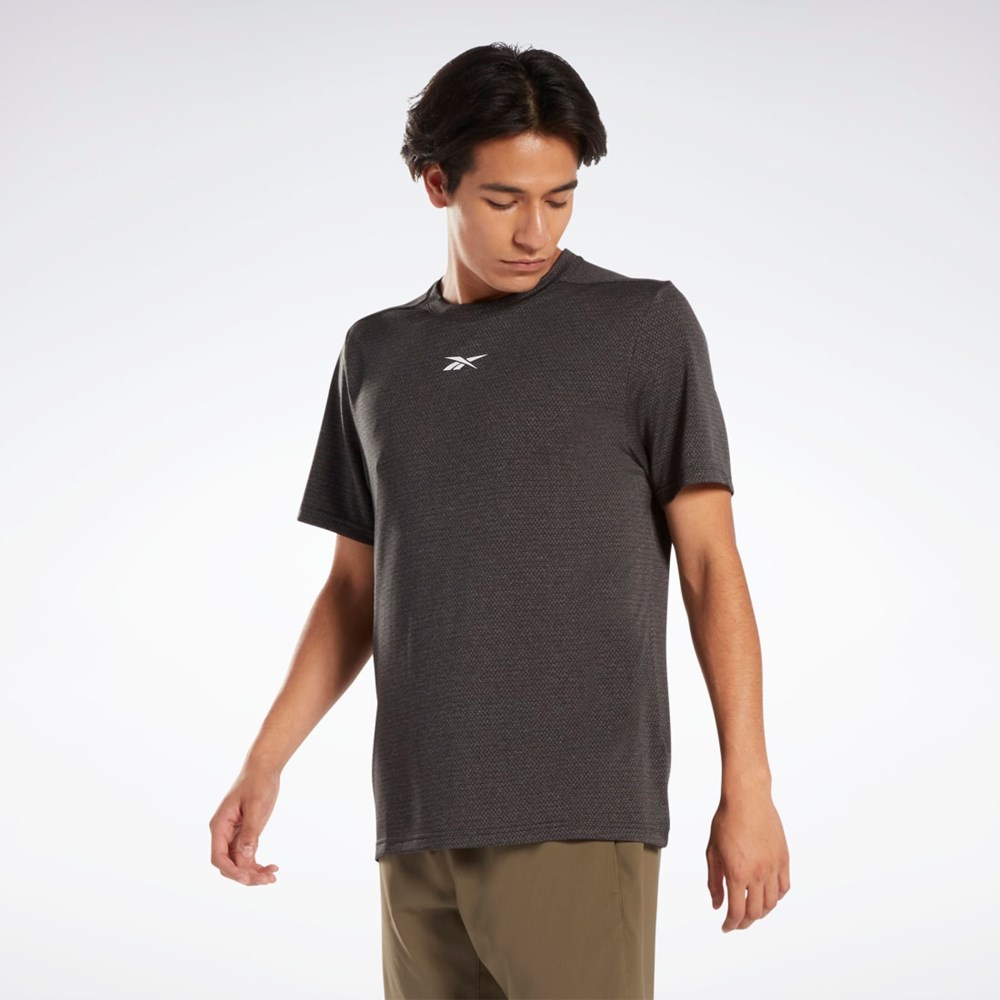 Reebok Workout Ready Mélange T-Shirt Night Black | HI0947