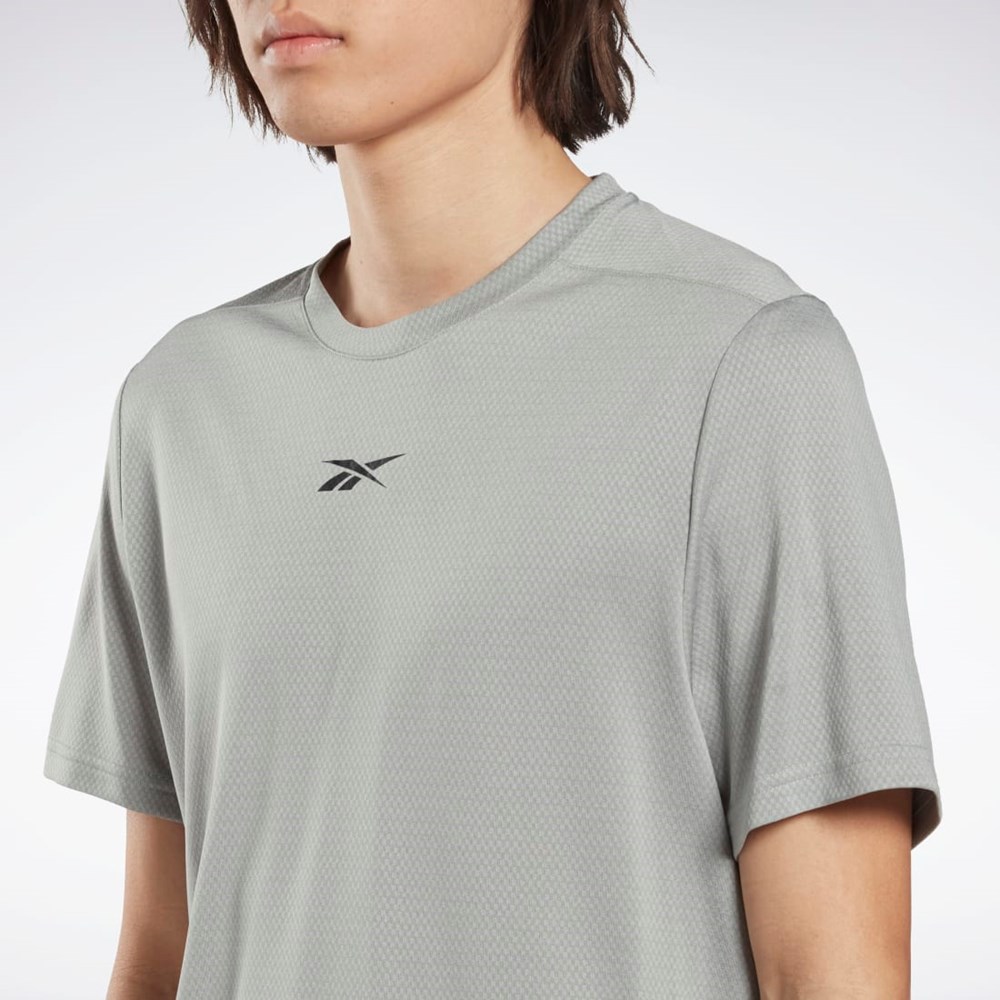 Reebok Workout Ready Mélange T-Shirt Pure Grey 3 | HI0682