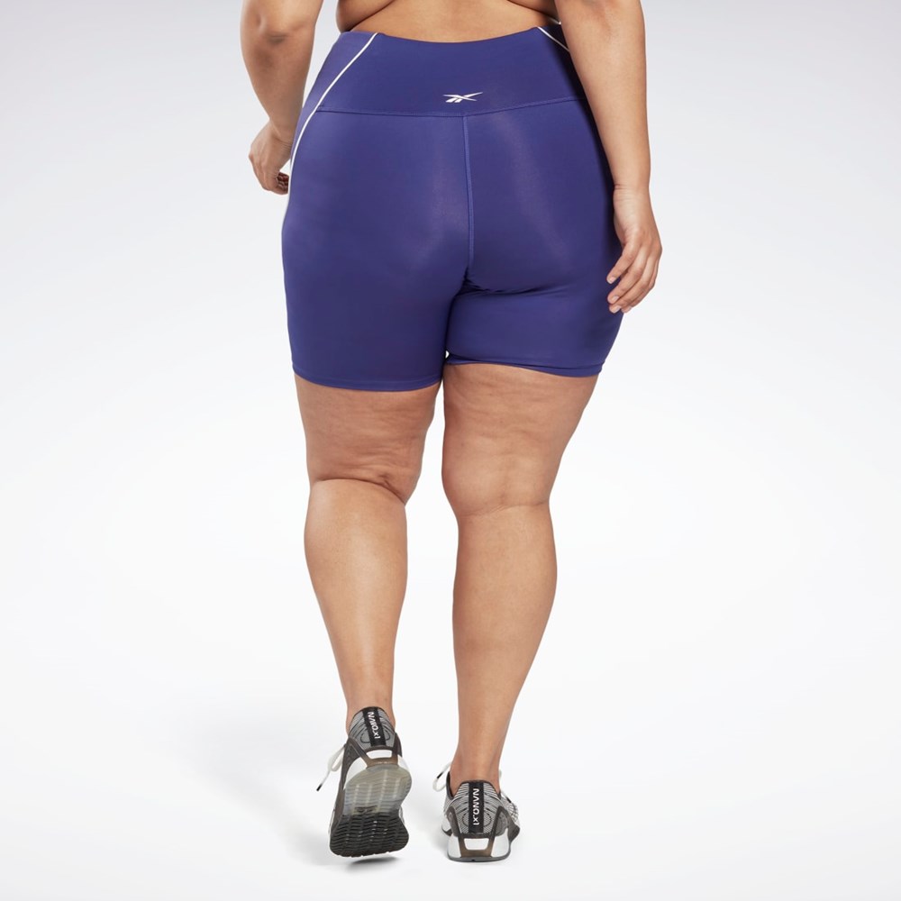 Reebok Workout Ready Poly Shorts (Plus Size) Bold Purple | HI2396