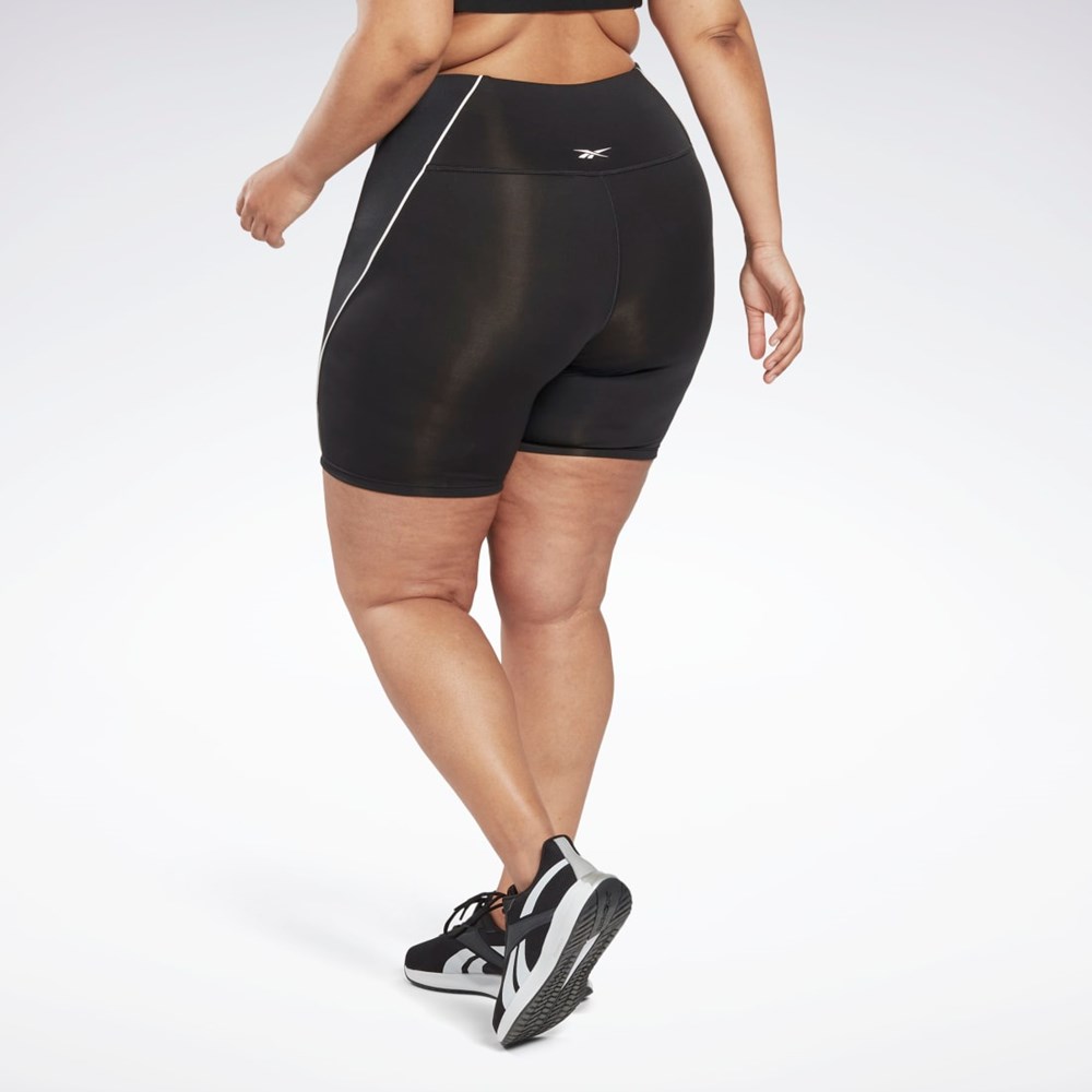 Reebok Workout Ready Poly Shorts (Plus Size) Night Black | HL4366