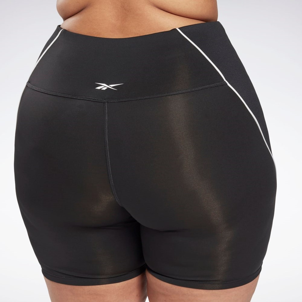 Reebok Workout Ready Poly Shorts (Plus Size) Night Black | HL4366