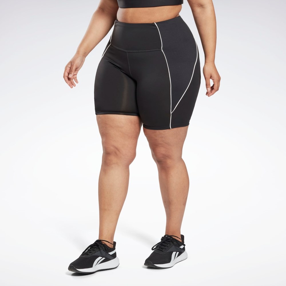 Reebok Workout Ready Poly Shorts (Plus Size) Night Black | HL4366