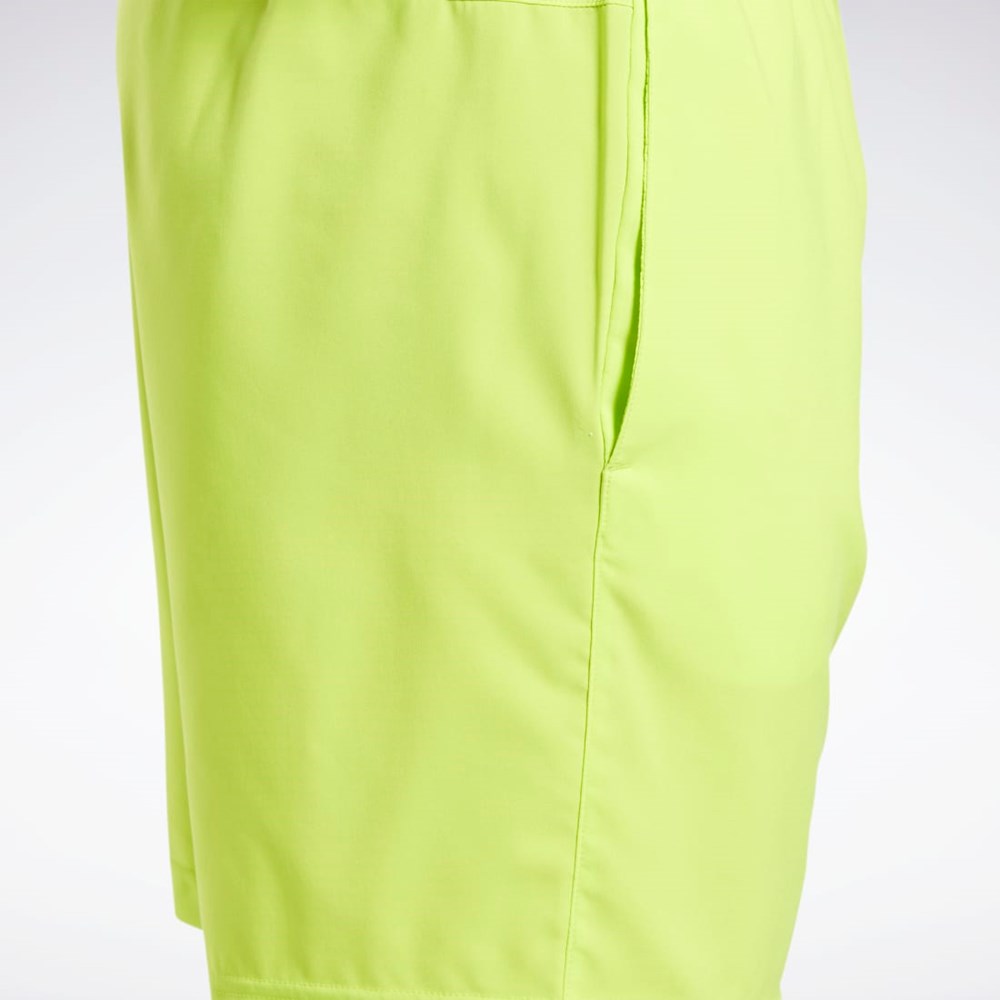 Reebok Workout Ready Shorts Acid Yellow | HG0674