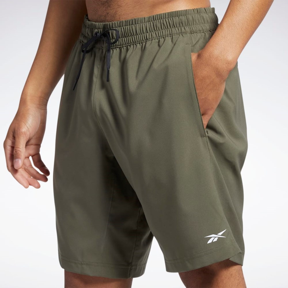 Reebok Workout Ready Shorts Army Green | HG0672