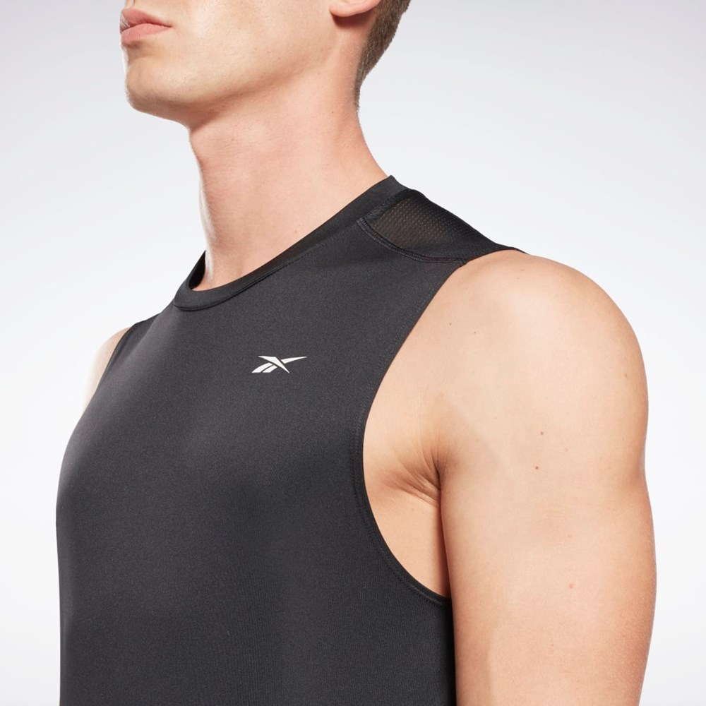 Reebok Workout Ready Sleeveless Tech T-Shirt Black | GJ0852