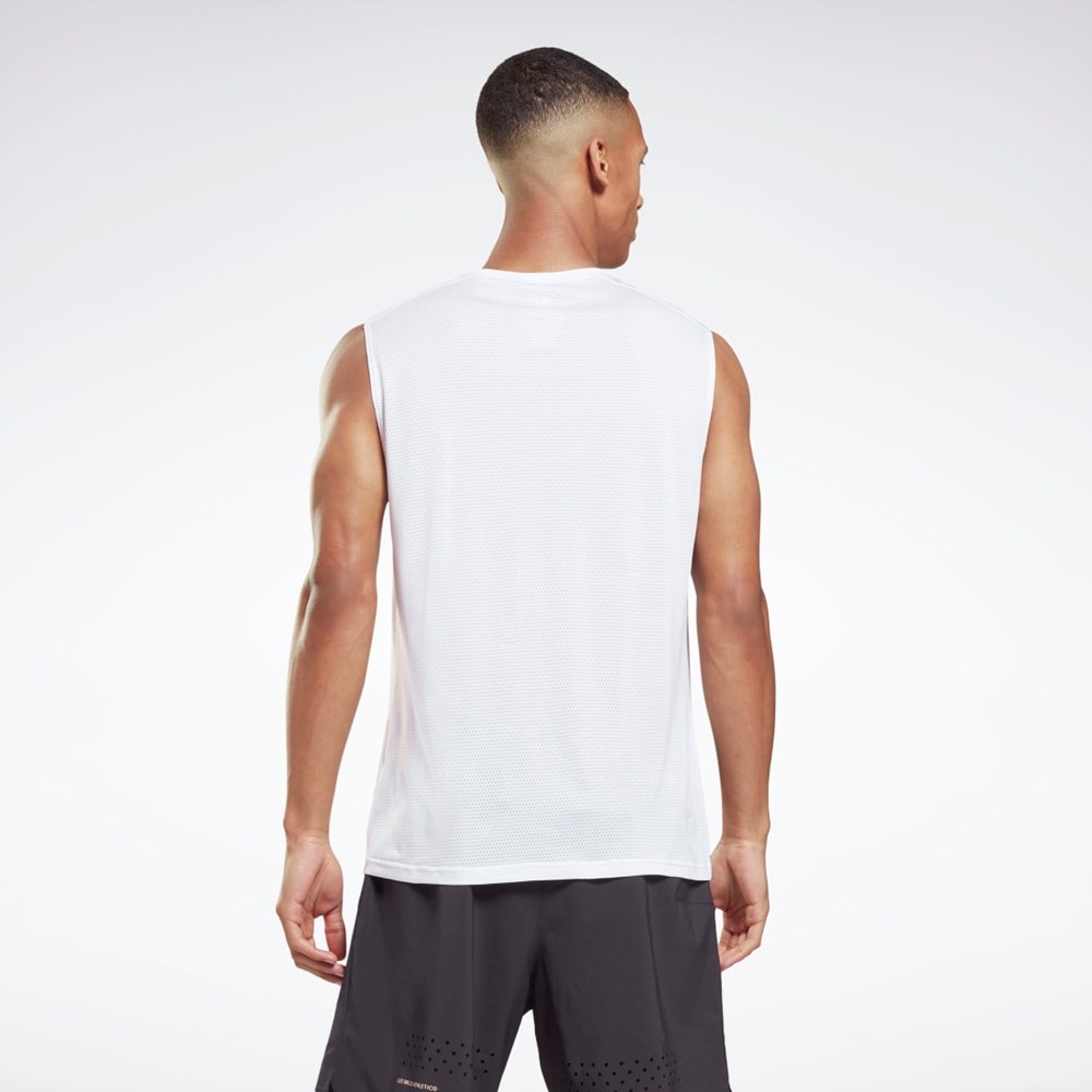 Reebok Workout Ready Sleeveless Tech T-Shirt White / White | H34785