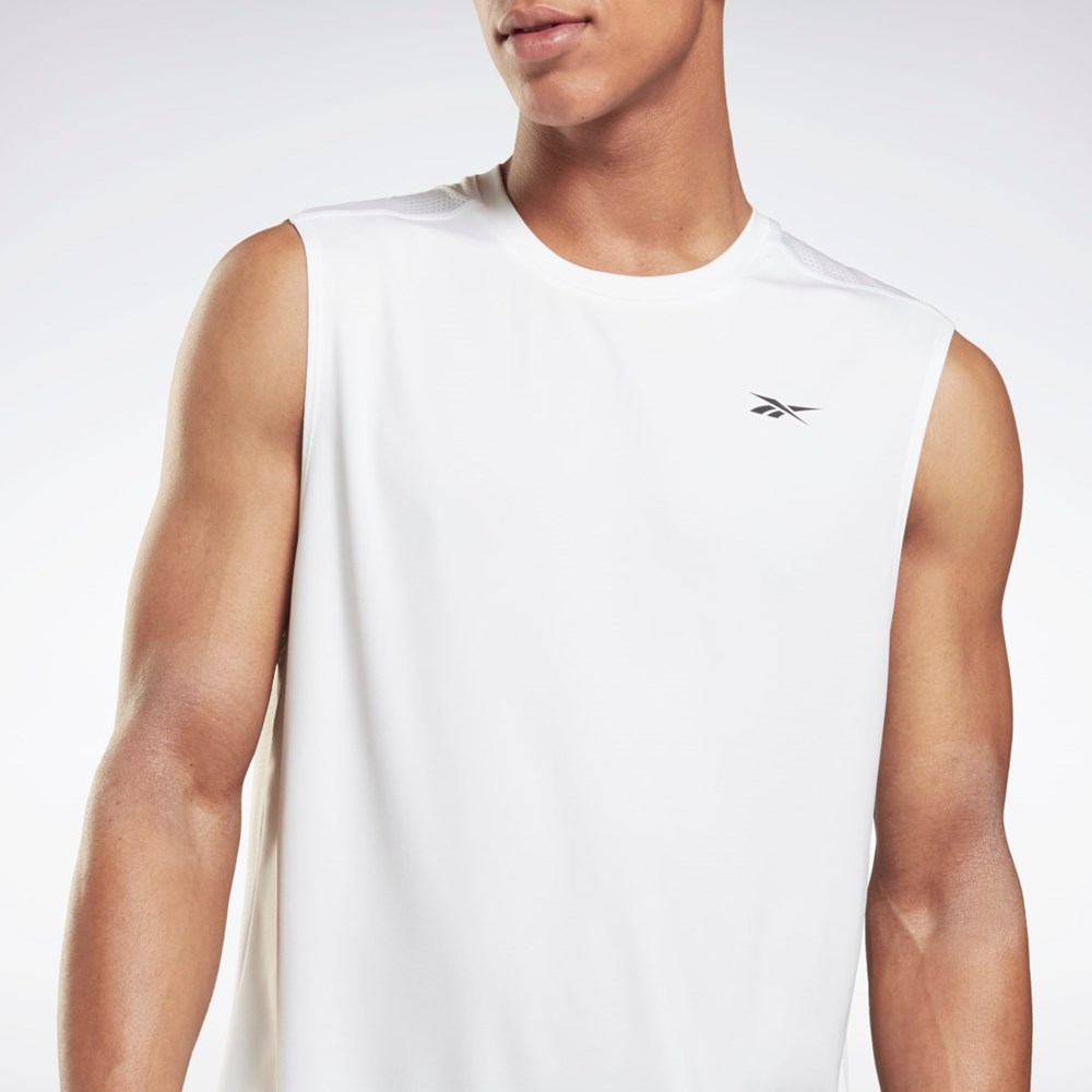 Reebok Workout Ready Sleeveless Tech T-Shirt White / White | H34785