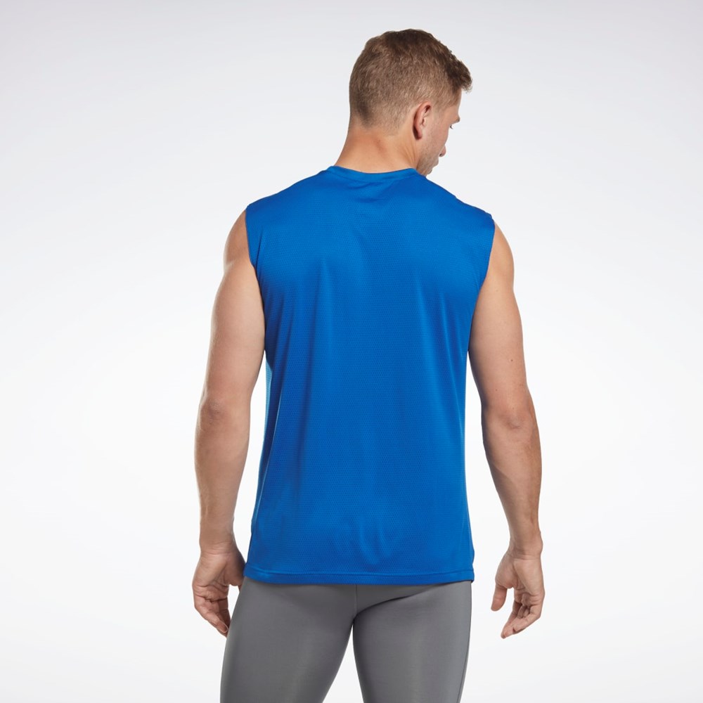 Reebok Workout Ready Sleeveless Tech T-Shirt Vector Blue | HI3938