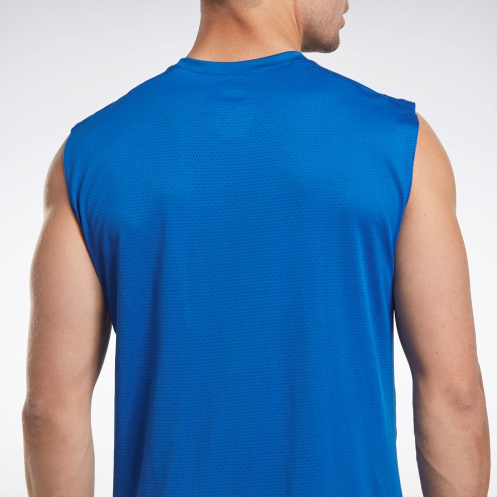 Reebok Workout Ready Sleeveless Tech T-Shirt Vector Blue | HI3938