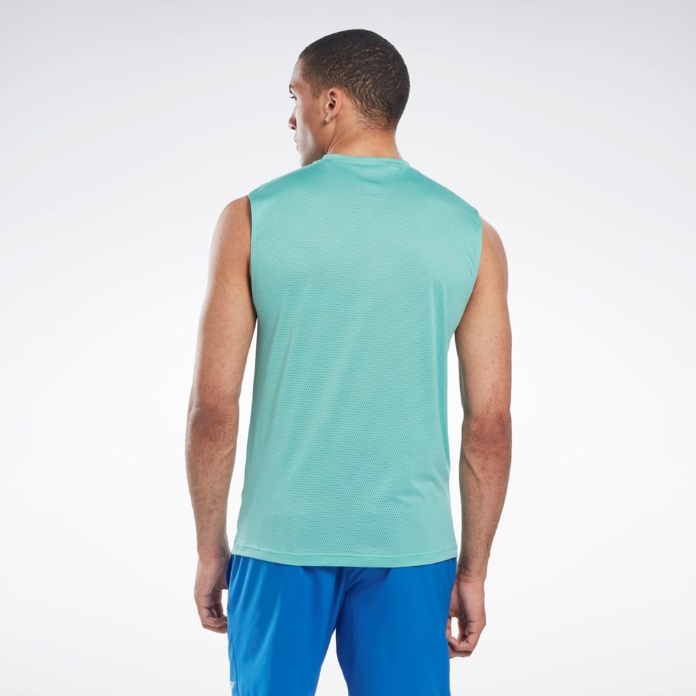 Reebok Workout Ready Sleeveless Tech T-Shirt Semi Classic Teal | HI3939