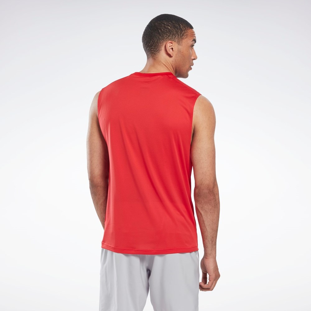 Reebok Workout Ready Sleeveless Tech T-Shirt Vector Red | HL4294