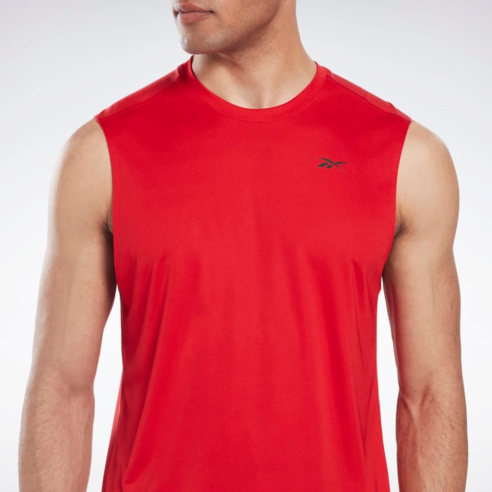 Reebok Workout Ready Sleeveless Tech T-Shirt Vector Red | HL4294