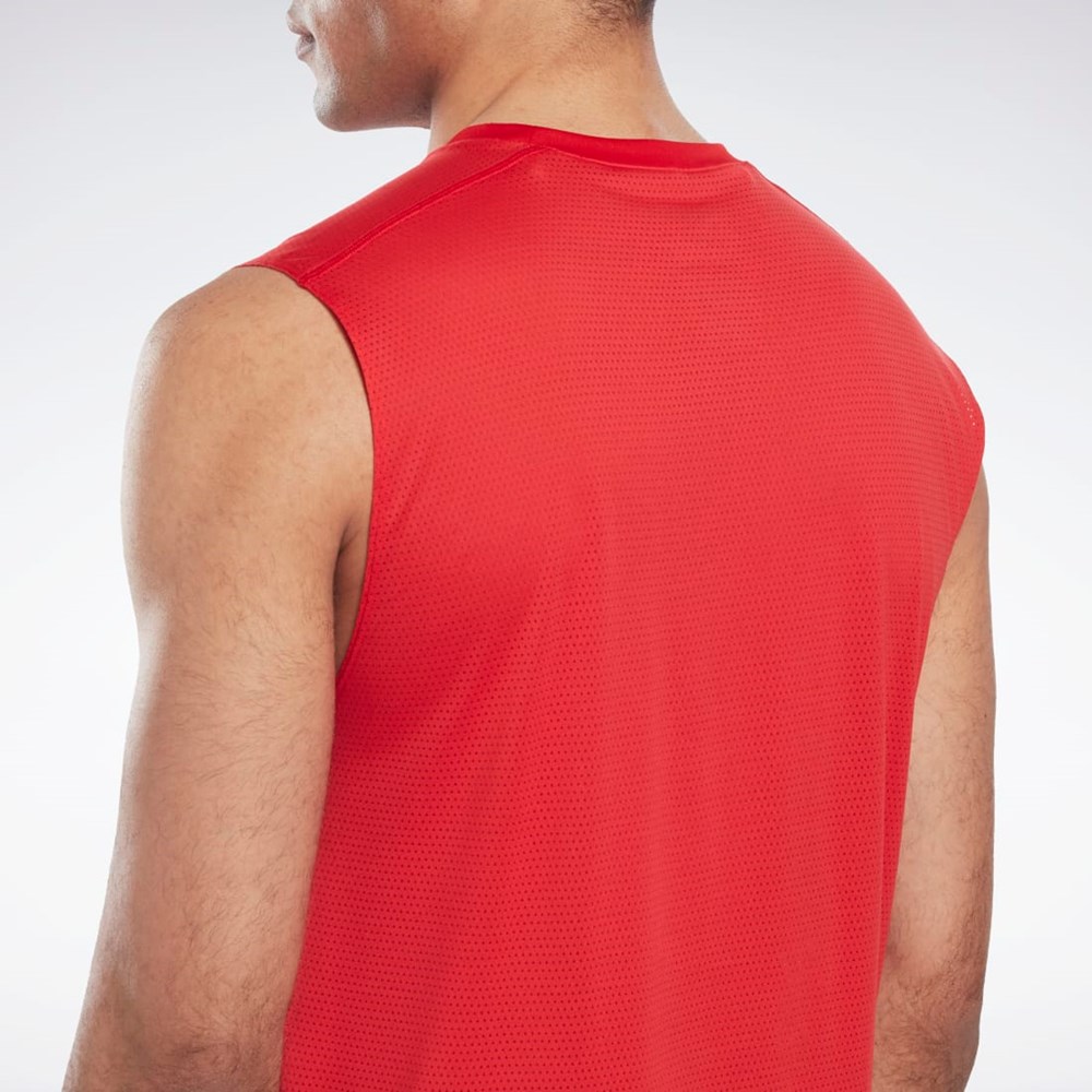 Reebok Workout Ready Sleeveless Tech T-Shirt Vector Red | HL4294