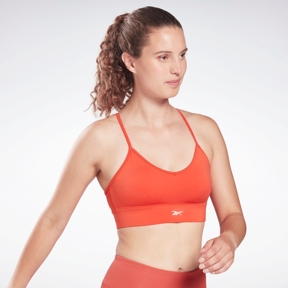 Reebok Workout Ready Sports Bra Dynamic Red | H65608