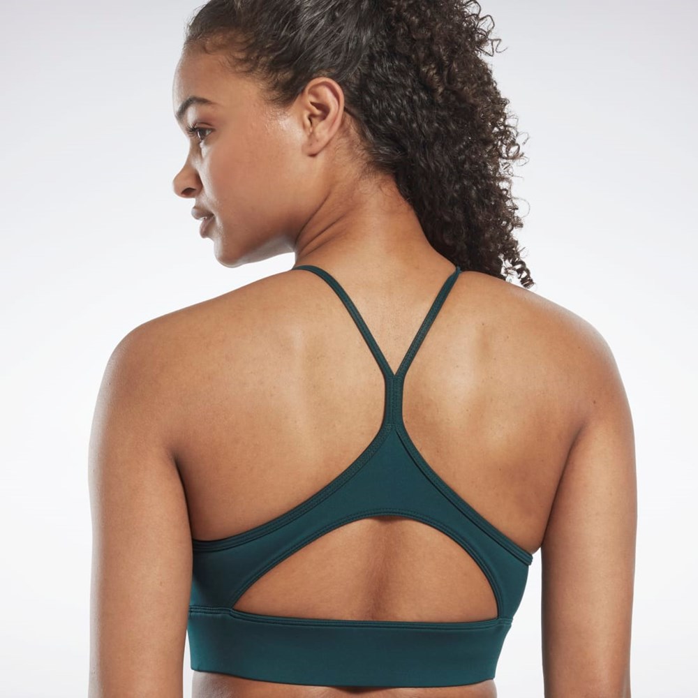 Reebok Workout Ready Sports Bra Forest Green | HI6924