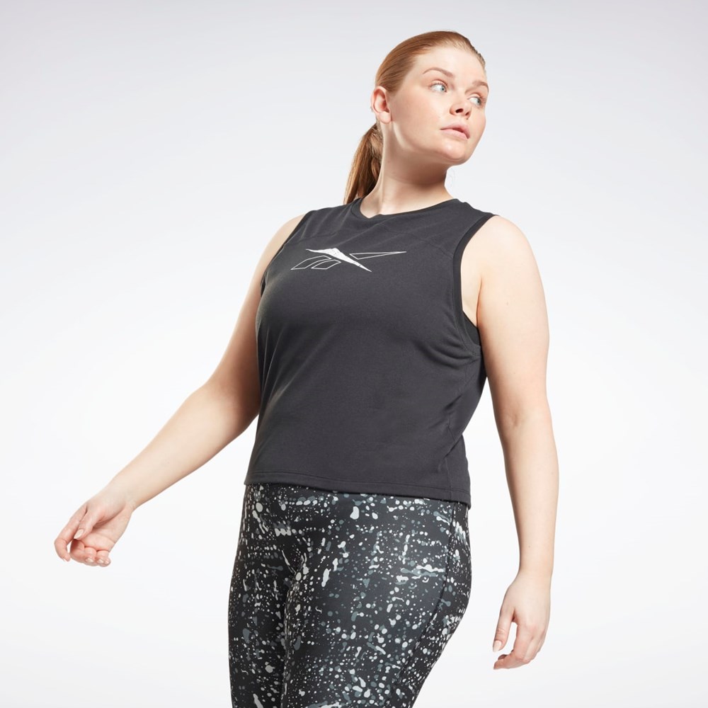 Reebok Workout Ready Supremium Tank Top (Plus Size) Black | GR9252