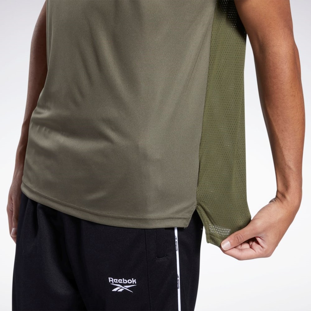 Reebok Workout Ready Tech T-Shirt Army Green | HG0659