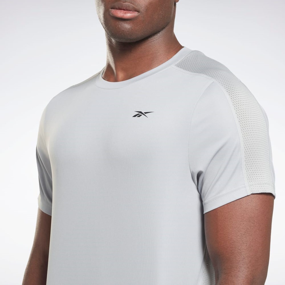 Reebok Workout Ready Tech T-Shirt Pure Grey 3 | HK4444