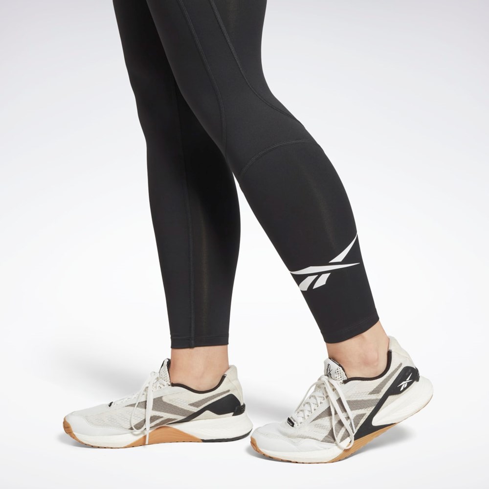 Reebok Workout Ready Vector Leggings Night Black | HH8078