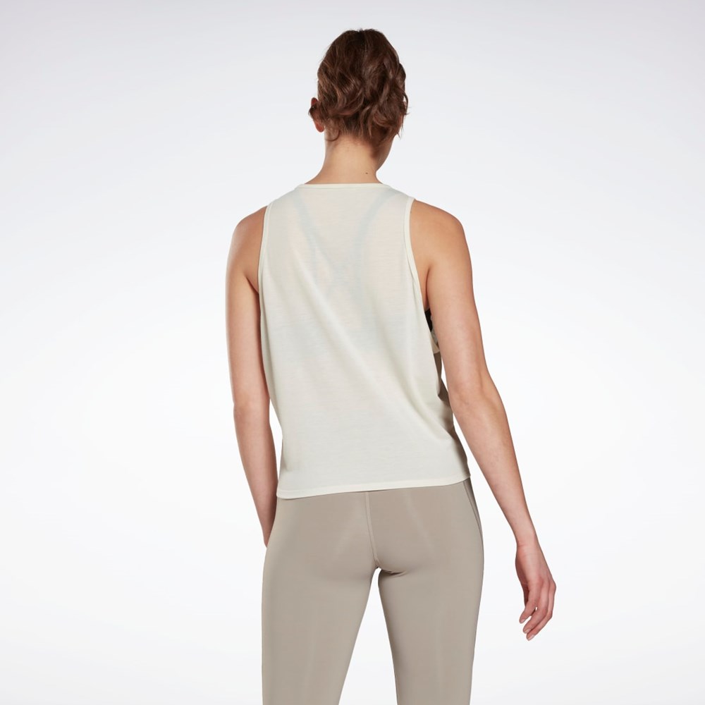 Reebok Yoga Long Tank Top Classic White | HN4354