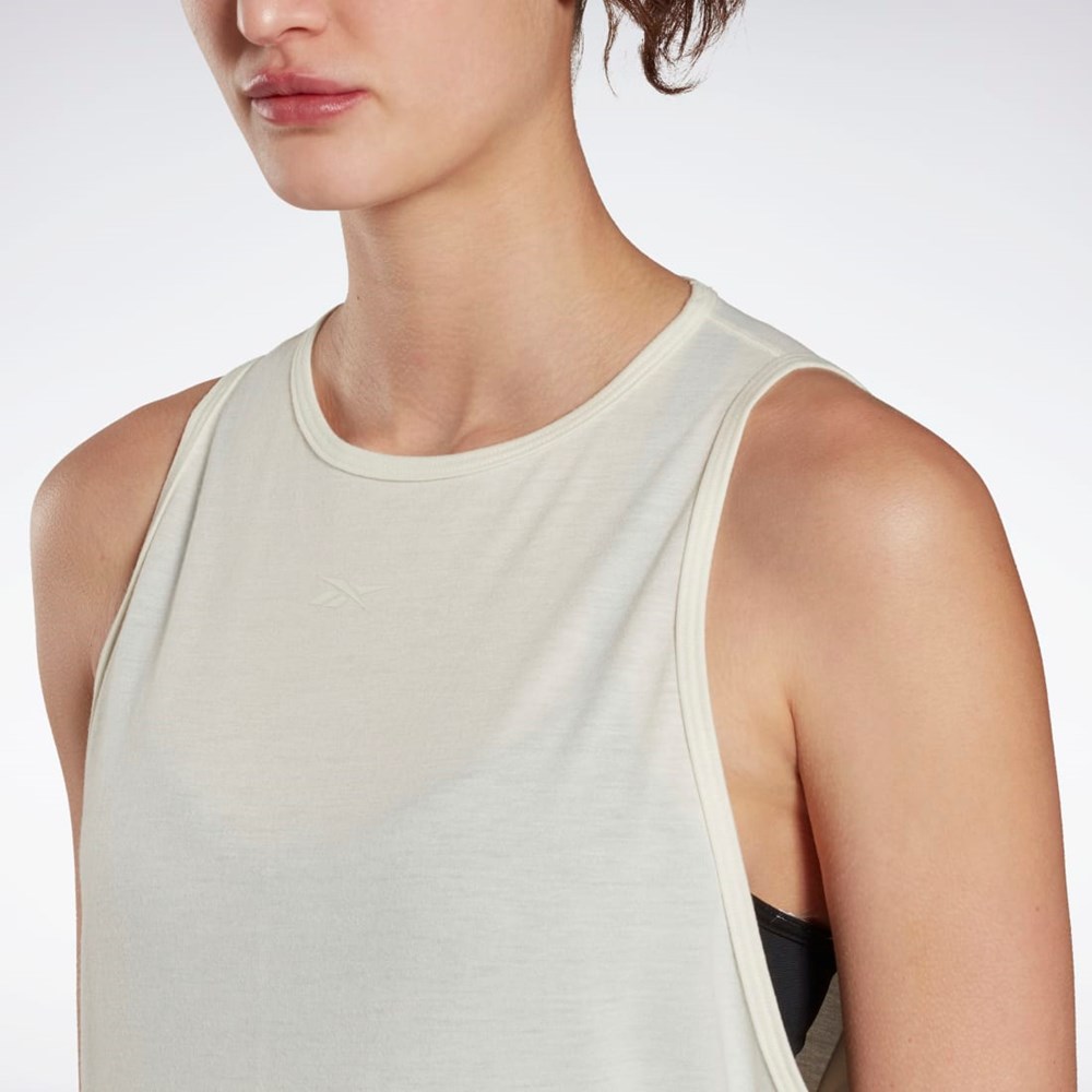 Reebok Yoga Long Tank Top Classic White | HN4354