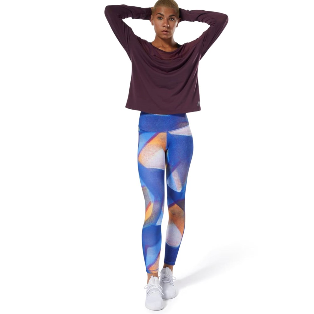 Reebok Yoga Lux Bold High-Rise Tights Crushed Cobalt | DP5849