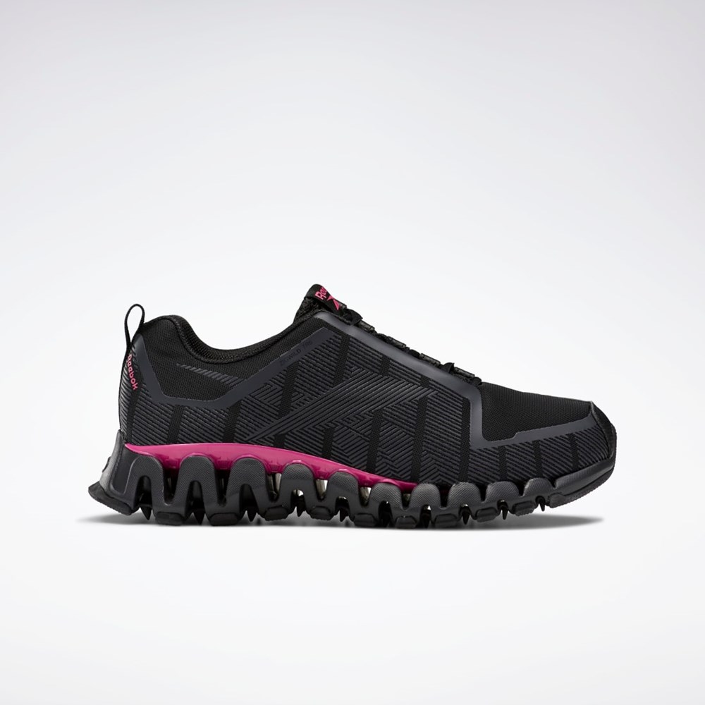 Reebok ZigWild Trail 6 Shoes Black / Cold Grey 7 / Pink | FX1439