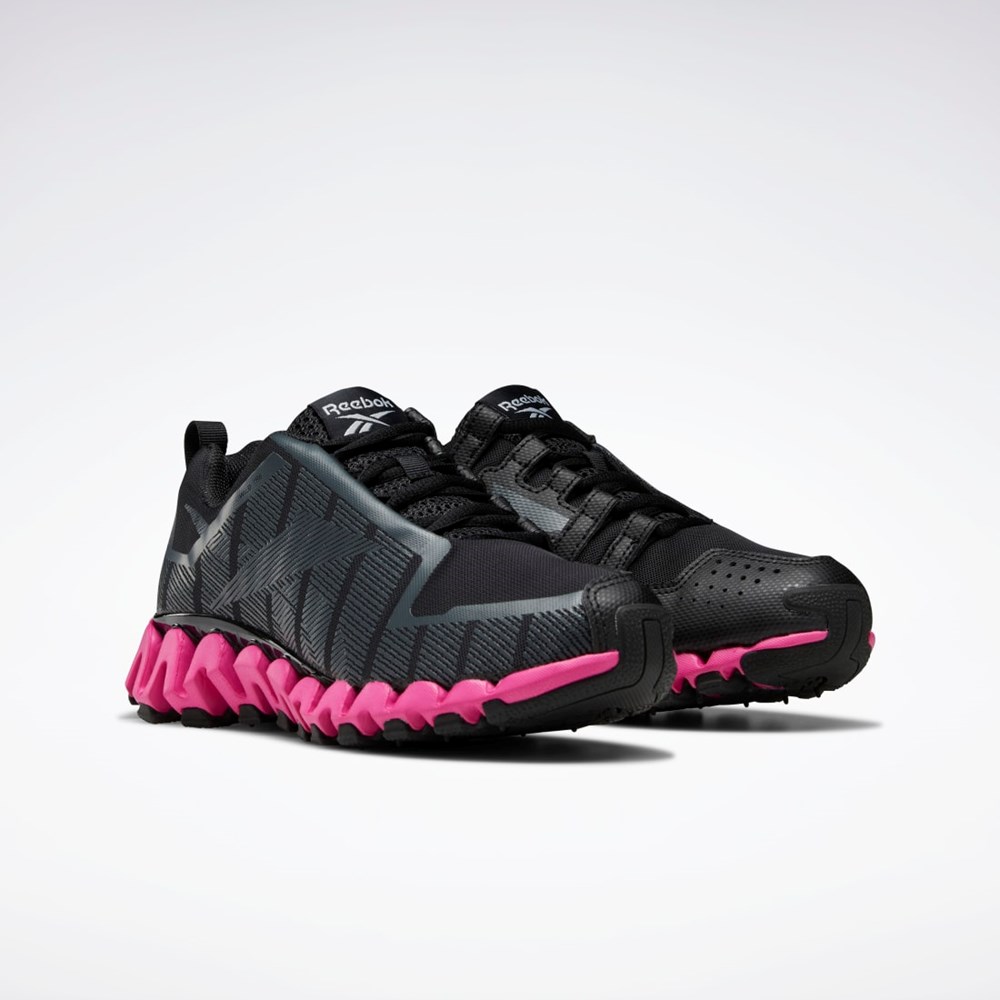 Reebok ZigWild Trail 6 Shoes Core Black / Pure Grey 8 / Proud Pink | GY1472