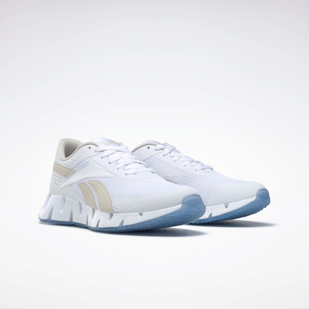 Reebok Zig Dynamica 2 Shoes Ftwr White / Stucco / Ftwr White | GX7062