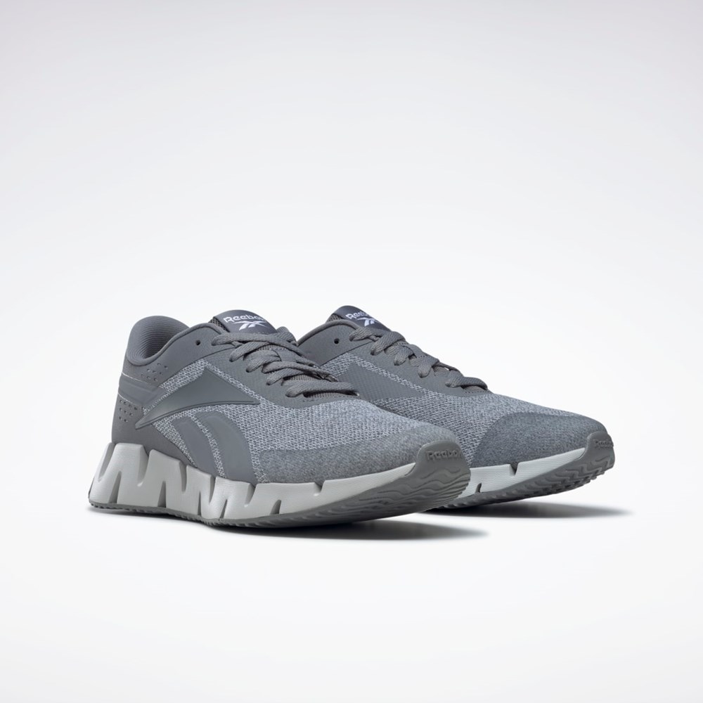 Reebok Zig Dynamica 2 Shoes Pure Grey 3 / Pure Grey 2 / Pure Grey 5 | HQ5896